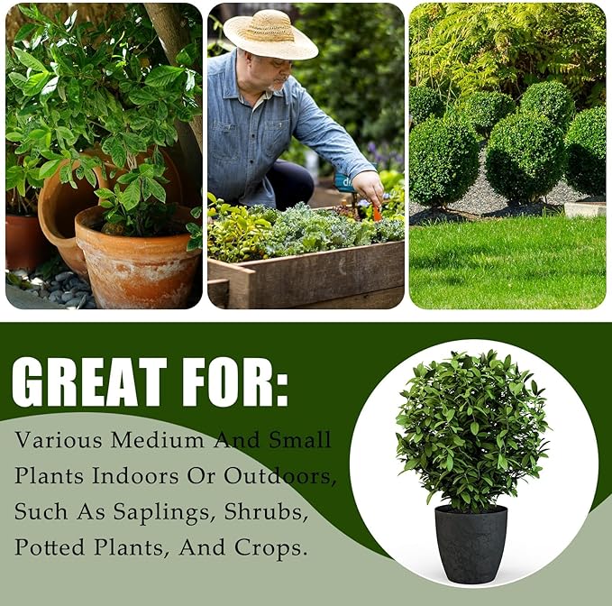 EYNDYN 8 Pcs Plant Covers Frost Protection Bag 39.3" x 39.3" Winter Reusable Plants Jacket with Drawstring Shrub Protection Wraps Bags Frost Blanket for Winter Outdoor Garden Plants