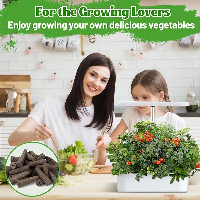 Alphatool 50 Pack Grow Sponges Replacement Compatible with AeroGarden - Seed Starter Pods for Improving Germination Rate Speed, Seed Starting Kit for Indoor Garden Hydroponics Growing System