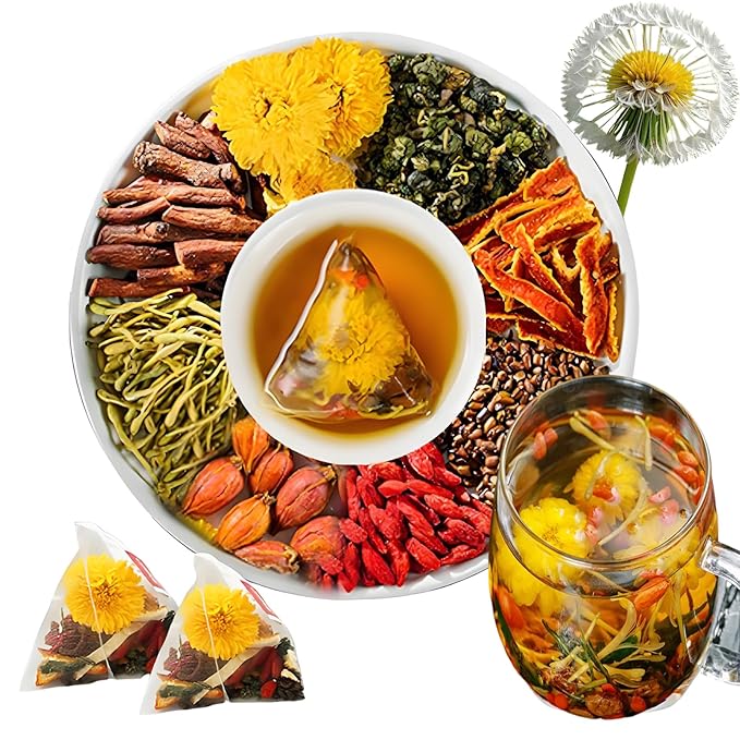 Goji Berry Chrysanthemum Tea,30bags,Wolfberry,Chrysanthemum,Dandelion,Mulberry Leaf,Honeysuckle,Cassia Seed,Cardenia,Orange Peel,8 Excellent Raw Material Kidney Liver Formulas Plant Herbs (3)