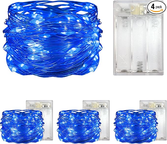 with Timer Function Battery Operated Dewdrop Led Lights,Mini Fairy Lights for Home Parties Christmas/Halloween Holiday Decoration,6 Hours on/18 Hours Off,30 LEDs,10 Feet