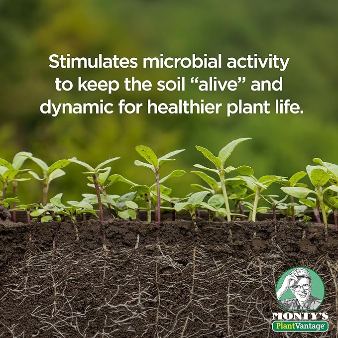 PlantVantage Liquid Soil Conditioner with Humic Acid – Soil Activator for Plants, Organic Amendment for All Soil Types, Improves Plant Nutrients Uptake, Moisture Retention & Microbial Activity – 32 oz