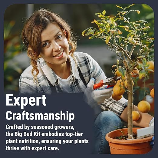Cronk Nutrients Big Bud Kit: Complete Nutrient System – Micro, Grow, Bloom, Bud Booster & CalMag – Best Indoor & Outdoor Plant Fertilizer – Easy to Use for Robust Growth & Enhanced Flower Size, 500mL