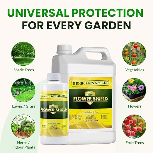 Humboldt’s Secret Flower Shield | Plant Care Spray for Routine Foliar Application & Maintenance | Naturally Derived, Oil-Based Formula | Indoor & Outdoor Plants | 32 Ounce