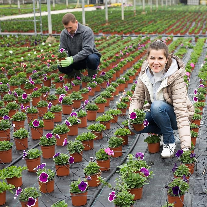 BeapTcely 1000 Pcs 4 Inch Plant Nursery Pots Bulk Plastic Pots with Drainage Holes for Plants Succulents Seedlings Cuttings Transplanting