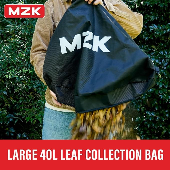 MZK 3 in 1 Electric Leaf Blower Corded, Leaf Vacuum and Leaf Mulcher, 460 CFM, 167 MPH Airflow, Corded Blowers with 40L Leaf Collection Bag for Yard, Garden