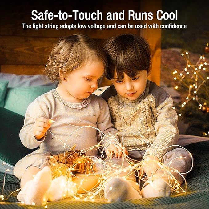 50 Pack Fairy Lights Battery Operated - 7ft 20 Led Small Twinkle Lights 3 Modes, Bulk Mini String Lights Waterproof for Mason Jars Vases Crafts Party Wedding Decoration Christmas -Warm White