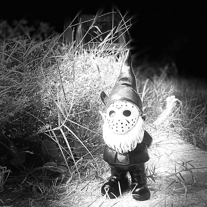 Garden Gnome Statue Decoration Garden Decor Horror Gnomes Boo Basket