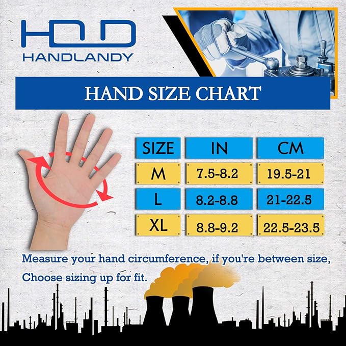 HANDLANDY Framer Work Gloves Open-Finger Carpenters Gloves, Fingerless Gaming Gloves for Tactical Shooting, Airsoft, Hunting, Police Work and Hiking M
