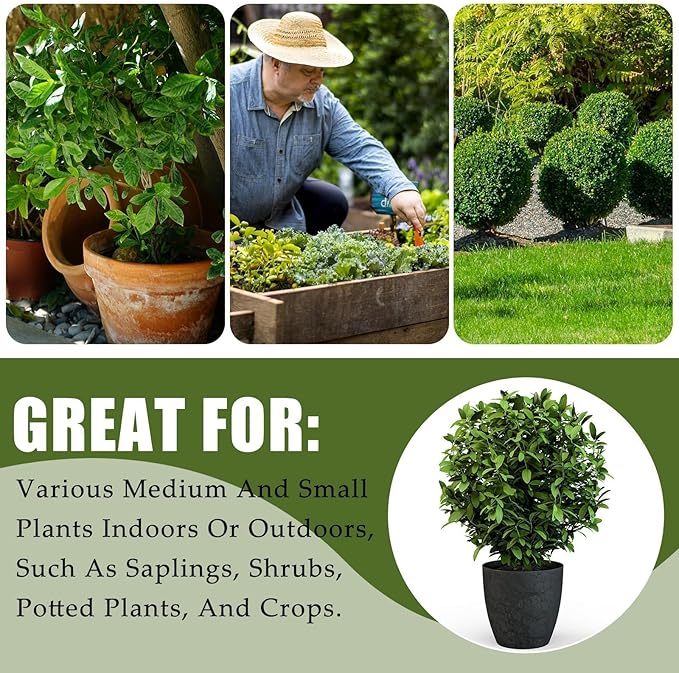 EYNDYN 8 Pcs Plant Covers Frost Protection Bag 39.3" x 39.3" Winter Reusable Plants Jacket with Drawstring Shrub Protection Wraps Bags Frost Blanket for Winter Outdoor Garden Plants