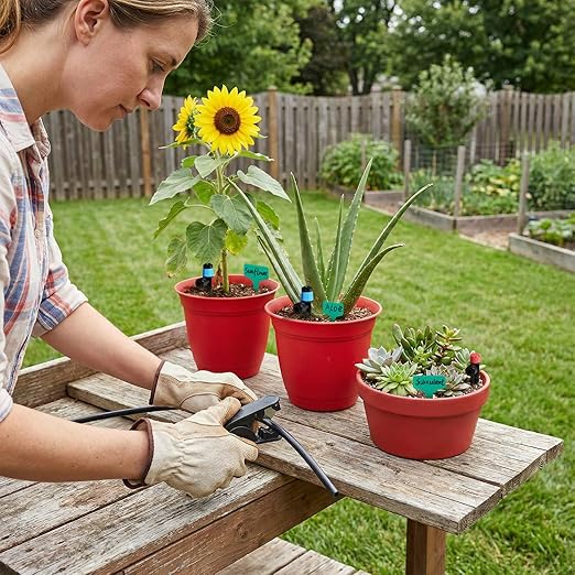 Drip Irrigation System for Garden, 2026 Upgraded DIY Automatic Plant Watering Kit with Push-Fit Connectors, 30 Water-Saving Adjustable Drip Emitters for Yard, Lawn & Greenhouse (100FT)