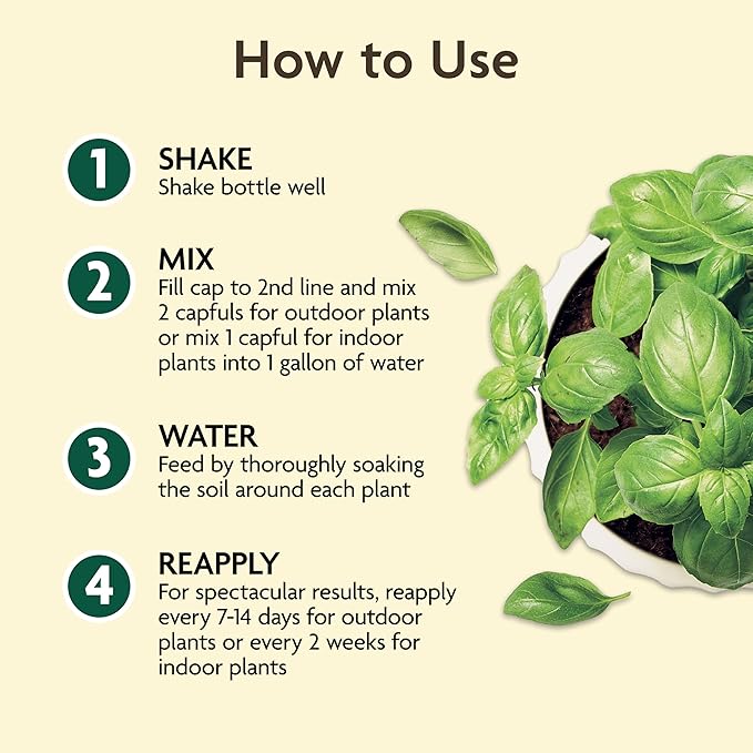 Miracle-Gro Organic Plant Food, Made from Plants for All Plants, Use with Indoor or Outdoor Container Plants and In-Ground Gardens, OMRI Listed, 32 oz.