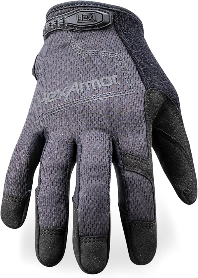 HexArmor Law Enforcement Search Safety Tactical Work Gloves, HexBlue 2132 Series