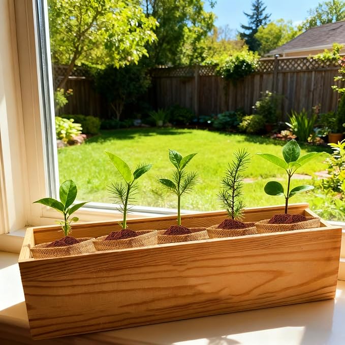 5X Bonsai Starter Kit, Bonzai Seed Kits, Durable Planting Bags, Complete Indoor Starter Kit for Growing Bonsai Plants, Gardening Gifts for Women & Men