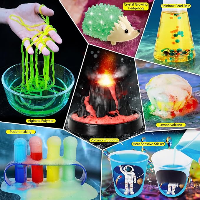 PATIFEED 310 Experiments Science Kits for Kids, S.T.E.M Scientific Projects Toys for Boys Girls Gifts Ideas Birthday Christmas, Erupting Volcano, Chemistry Set, Space Project
