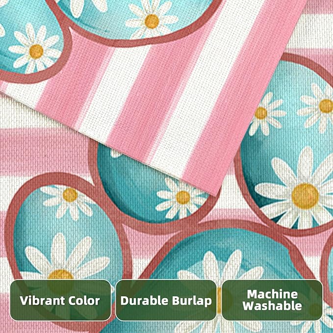 Welcome Spring House Flags for Outdoor Decoration, Dog Paw with Daisy Flowers Stripes Large Yard Flag, Decorative Summer Celebration Decor for Seasonal Farmhouse Holiday Outside 28x40 Inch