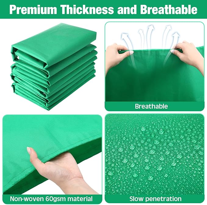 Vincreem 4 Pcs Plant Covers Freeze Protection 35.4" x 59" Winter Frost Blankets for Outdoor Plants with Zipper Drawstring Frost Cloth Freeze Covers Warm Shrub Jacket for Fruit Tree Potted(Green)