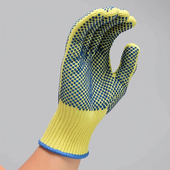G & F Products 1670M Yellow Medium Cut Resistant Kevlar Knit Work Gloves