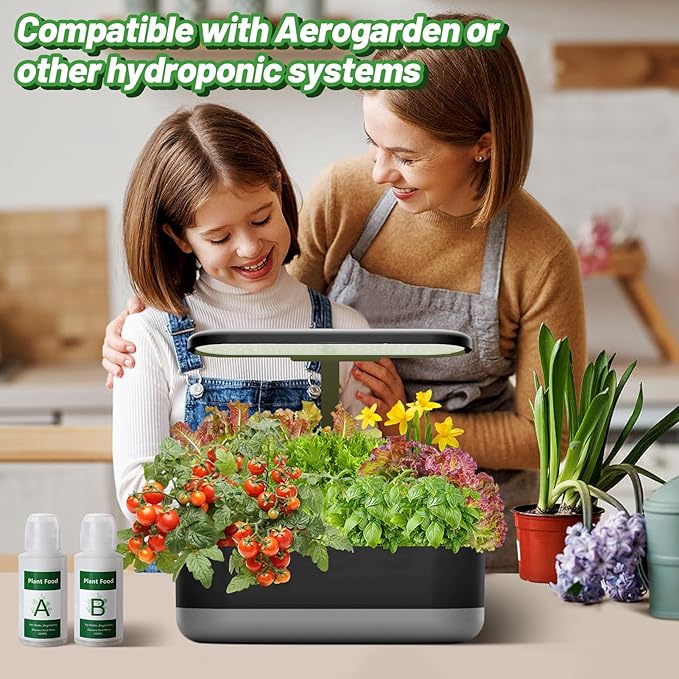 Bigmeta Hydroponic Pods Kit Compatible with Aerogarden -100pcs Growing Sponge, Plant Basket, Pod Labels, Seed Starter Sprout Kit for Grow Anything with Plant Food, for Most Indoor System