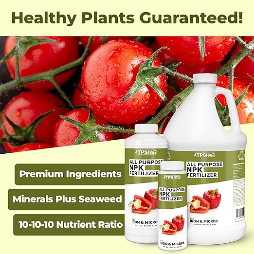 All Purpose NPK Fertilizer, Complete NPK Liquid Plant Food for All Plants, 1 Gallon (128 oz)