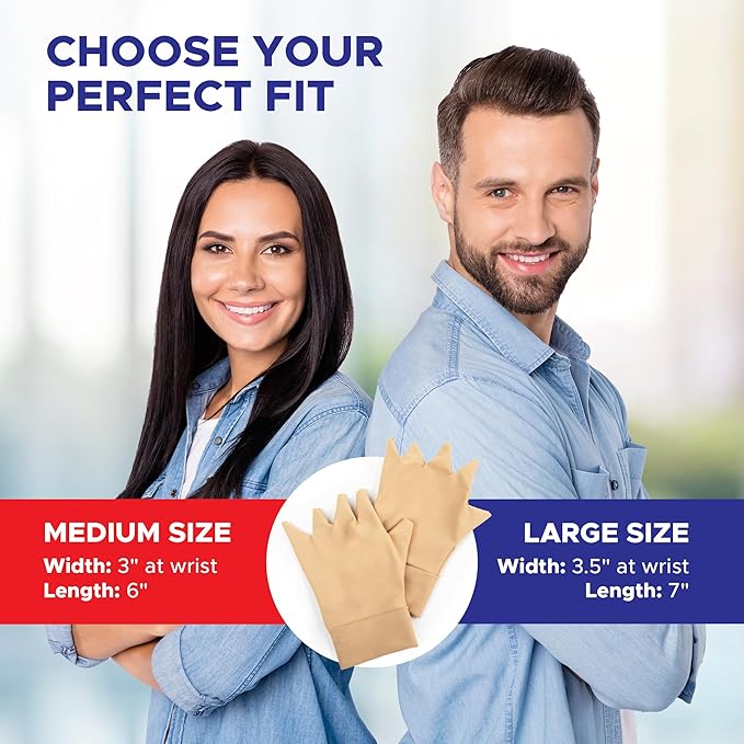 Light Skin Tone Fingerless Gloves – Made in USA – Conceal Bruises & Protect Thinning Skin