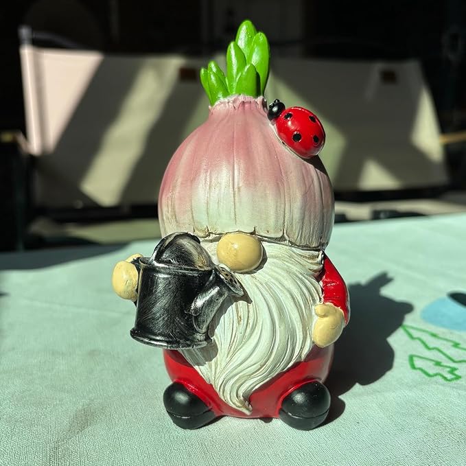 Onion Gnomes Decorations Gnomes Decor Gifts Garden Gnome Outdoor Statue Gifts for Home Figurines Spring Home Decor