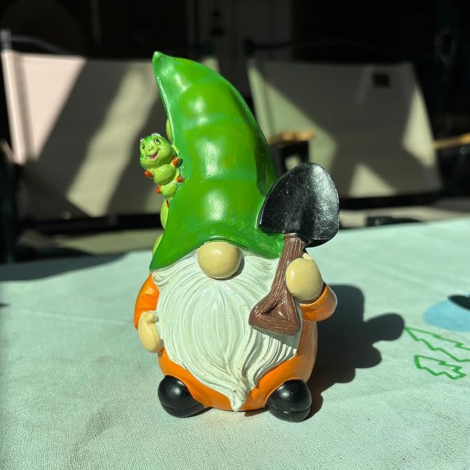 Pea Gnomes Outdoor Garden Gnome Cute Decor Gifts Gnome Statue Home Decor for Home Yard Garden Patio Lawn
