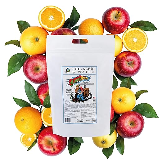 Soil Seed & Water SuperBooster Organic Concentrated Fertilizer – Soil Amendment for Robust Plant Growth - Food Plant Growth Enhancer - OMRI Listed Organic Fertilizer