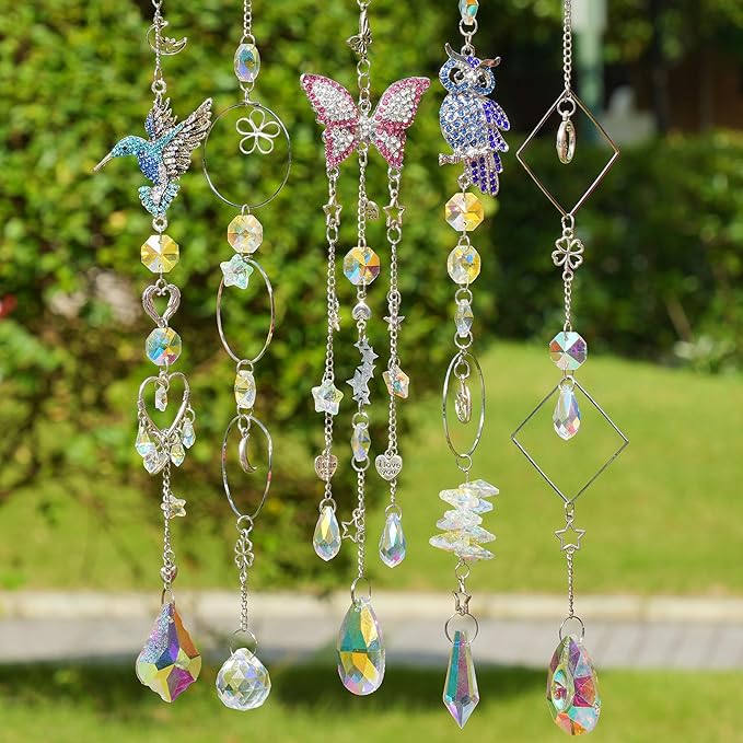 DIY Suncatcher Kit Sun Catchers Making Supplies Art and Crafts for Adults Hanging Prism Sun Catcher with Crystals Ball Indoor Window Home Wedding Garden Festival Decor Gifts