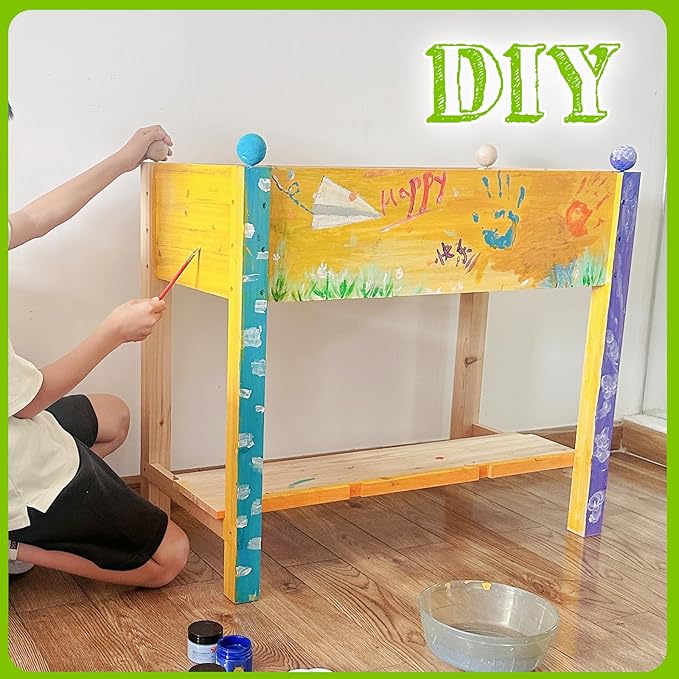 Raised Garden Bed, Planter Box with Storage Shelf, Elevated Wooden Planter Box with Legs, Garden Planter for Backyard, Patio, Balcony, Natural Wood (Natural, S)
