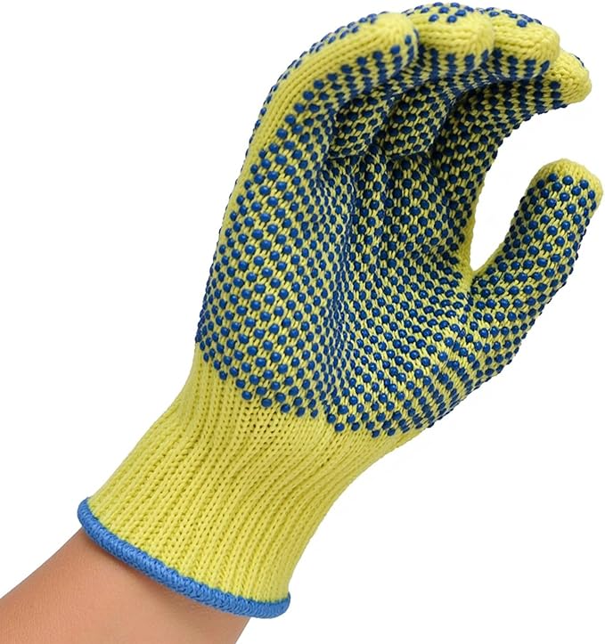 G & F Products unisex adult Latex cut resistant work gloves, Yellow, X-Large US