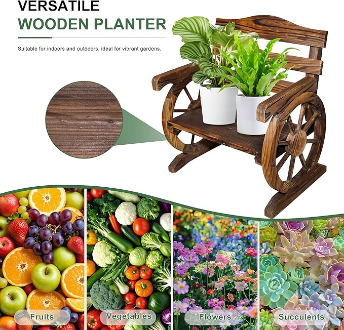 LIQING Garden Decor - Planter for Outdoor Plants - Outdoor Decor Planters for Flowers and Vegetables - Premium Stylish Patio, Balcony, Porch (XXL1)