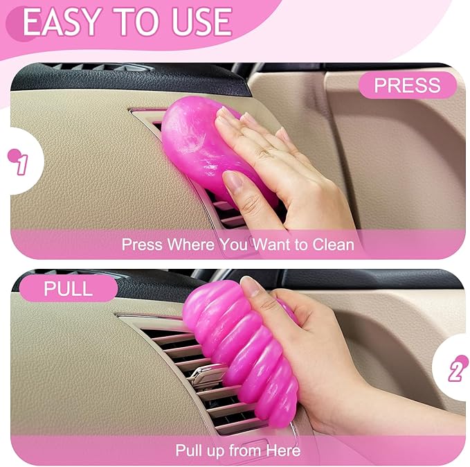 Car Cleaning Gel Car Cleaning Putty Car Putty Car Interior Cleaner Car Slime Car Detailing Kit Car Accessories Gifts for Men Women Stocking Stuffers