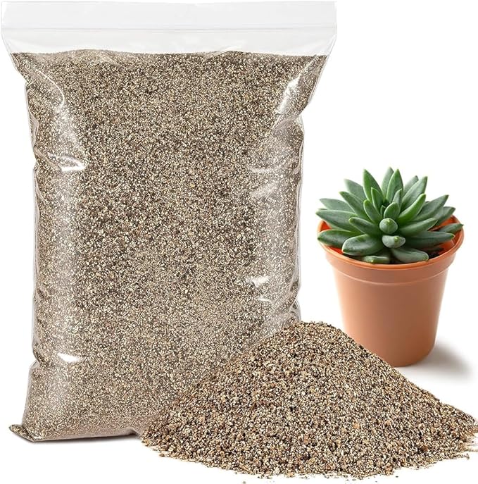 Sukh 14.6OZ Vermiculite - Organic Vermiculite for Gardening Plants Fine Horticultural Soil Amendments Bulk Additive Perfect Potted and Garden Professional Grade 3-6mm