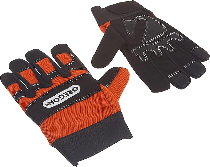 Oregon Protective Chainsaw Work Safety Gloves, Left-Hand Protection, Size Large,Black