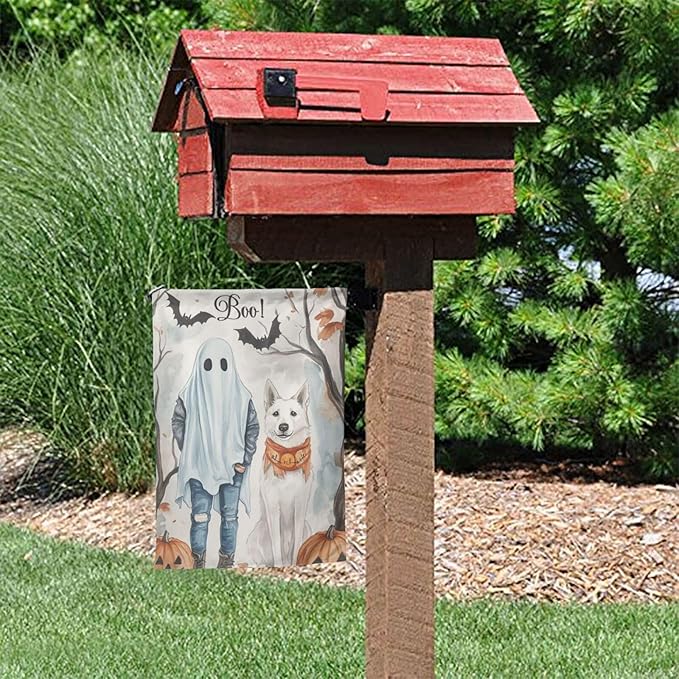 Specter Garden Flag 12x18 Inch Double Sided All-Weather Polyester Outdoor Flag For Patio Lawn Yard And Garden Welcome Decor