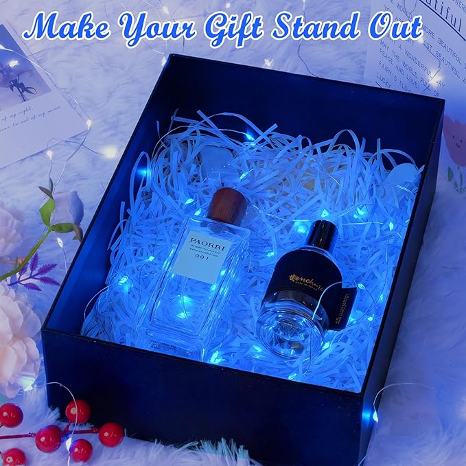 Lakumu 12-Pack Fairy Lights Battery Operated String Lights-7FT 20 LED,Waterproof Silver Wire Firefly Lights for Mason Jars DIY Bedroom Wedding Party Centerpiece Table Decor, Blue