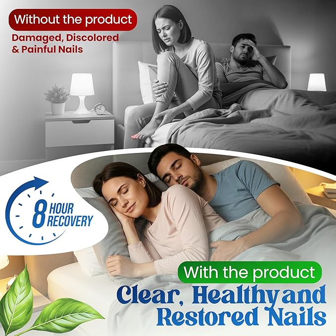 Premium Fungal Nail Patches Toe Nail Care Extra Fungus Strength 21 Pcs Nighttime Repair Damaged Treatment Toenail ingrown Nails 8 Hour Safe Sensitive gift for Valentine Day Women Men .(21 Count)