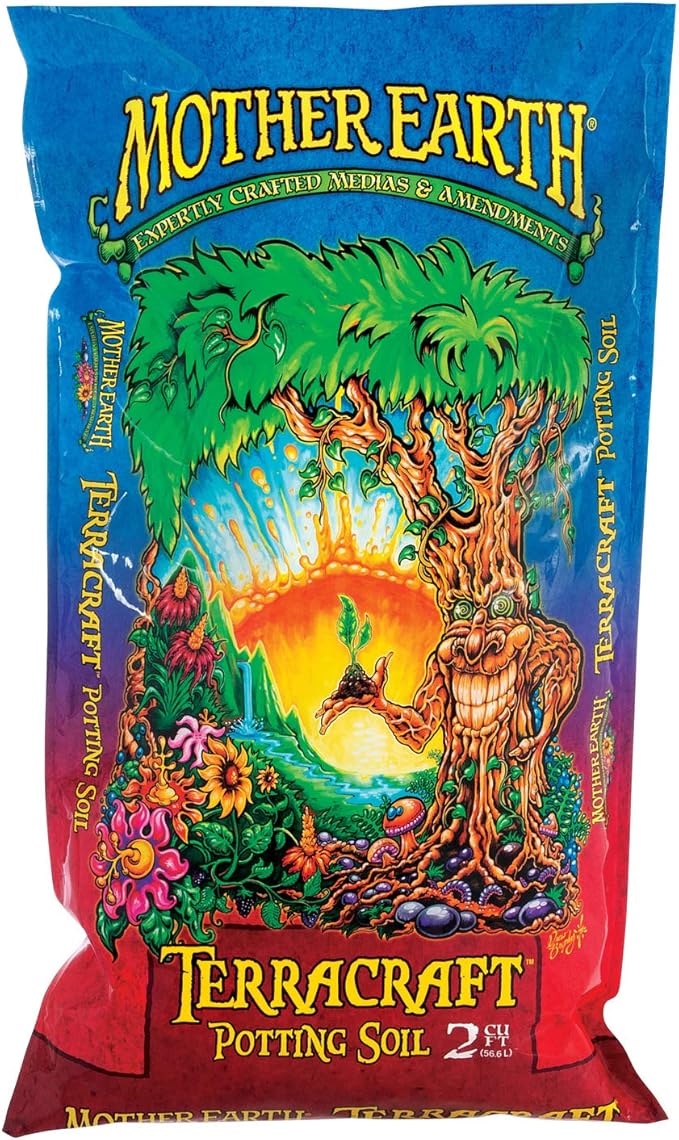 Mother Earth Products Mother Earth Terracraft Potting Soil with Peat Moss, Perlite, and Earthworm Castings, For Outdoor and Indoor Plants, 2 cu. ft.