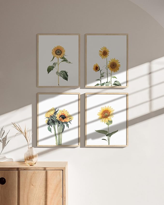 HAUS AND HUES Sunflower Set Collage 16x20