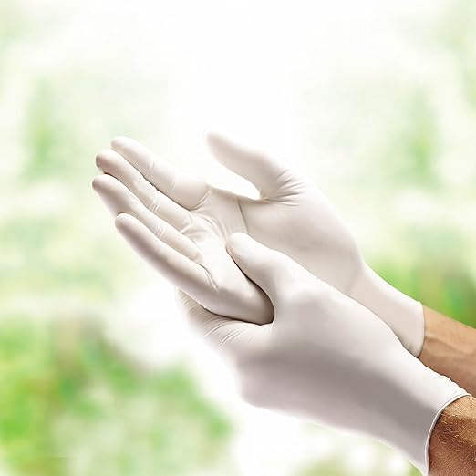 Medline Restore Nitrile Exam Gloves, 250 Count, Large, Powder Free, Disposable, Colloidal Oatmeal to Soothe Hands, Strong, Tear Resistant for Medical Tasks, Household Chores and More, Off-white