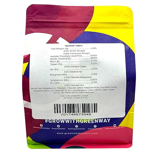Greenway Biotech, Inc. Tomato Fertilizer 4-18-38 Powder - Water Soluble with Chelated Micronutrients for Tomatoes Peppers Eggplant - Bigger Fruit Better Flavor - Hydroponics or Soil - 2 LB