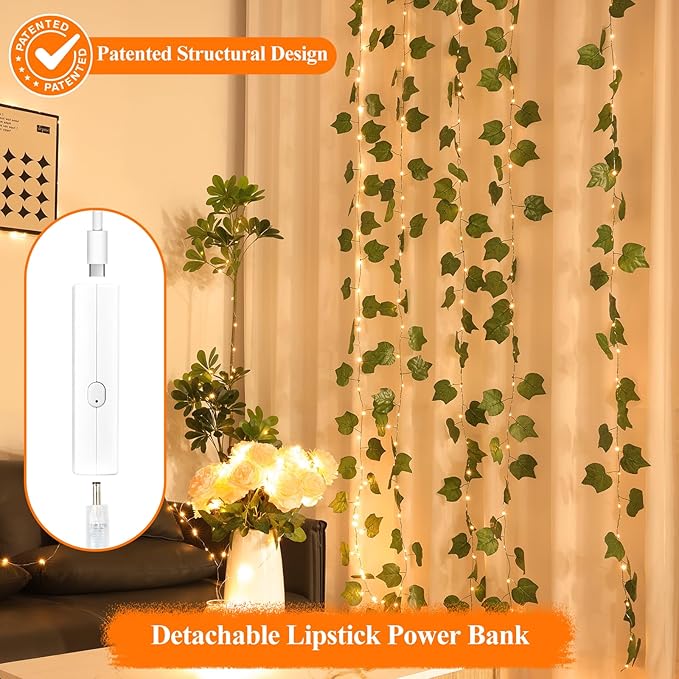 Lakumu LED Fairy Lights Battery Operated, Rechargeable Twinkle Lights with Timer, Mini LED String Lights for Bedroom, Christmas, Wedding, Table Decor (5M/16FT Warm White)