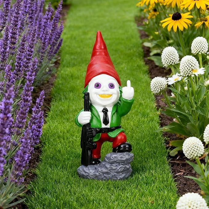 Horror Decor Middle Finger Gifts Garden Decor Gnomes Garden Statues