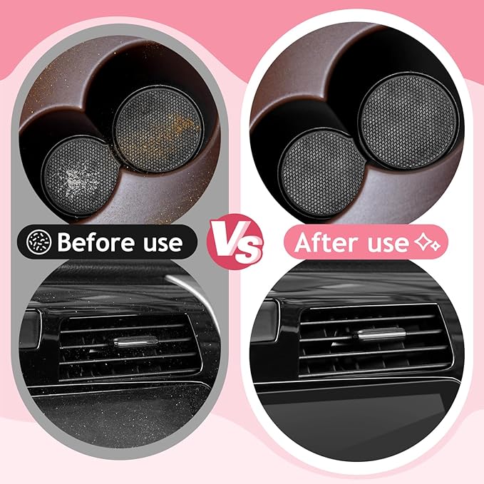 Car Cleaning Gel Car Cleaning Putty Car Putty Car Interior Cleaner Car Slime Car Detailing Kit Car Accessories Gifts for Men Women Stocking Stuffers Pink