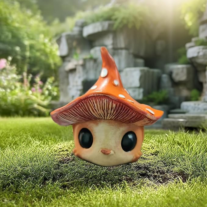 Mushroom Decor, Garden Gnomes Outdoor, Gnomes Decorations for Yard, Mushroom Decor for Home Fairy Garden Lawn Ornaments Desk Living Room