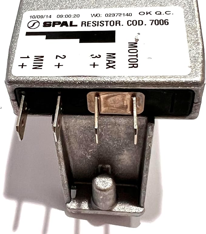 SPAL 7006 12 Volt 3 Speed 4 Terminal Resistor for Blower Fans