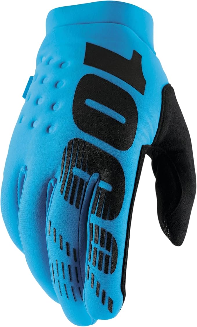 100% BRISKER Cold Weather Motocross & Mountain Bike Gloves - Warm Winter MTB & MX Powersport Racing Protective Gear