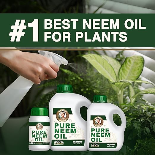 Nani's Pure Neem Oil for Plants Concentrate - Dilute for Use as Organic Neem Oil Spray for Plants, Outdoor & Indoor Use - 100% Cold Pressed - Horticultural Enhanced Plant Health & Shine Need (17 oz)
