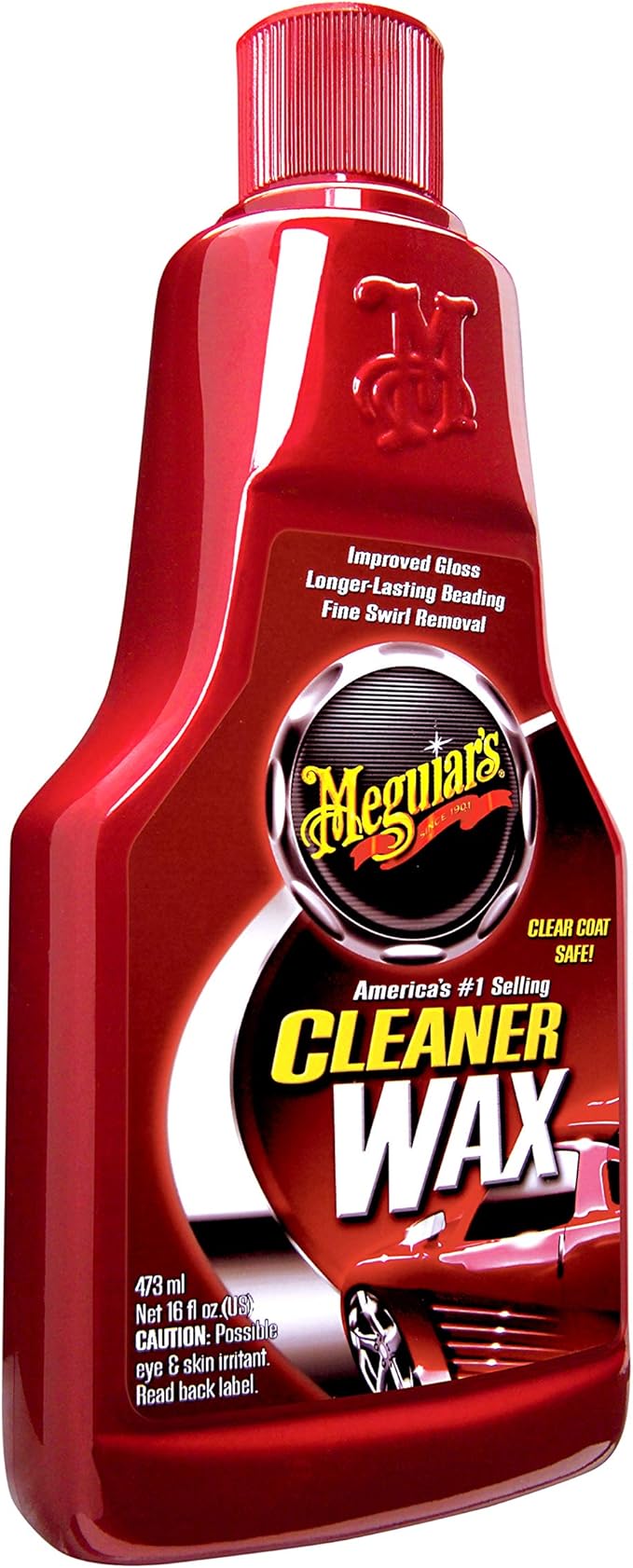 Meguiar's Cleaner Wax - Liquid Car Wax, Cleans, Polishes and Protects Your Vehicle - Easy to Use, Long-lasting Shine - 16 Oz
