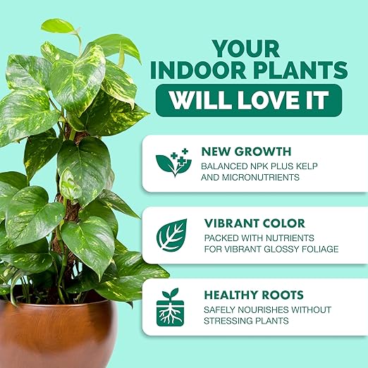 TPS NUTRIENTS Indoor Plant Food for Houseplants, Liquid Fertilizer, 32 oz (1 Quart)